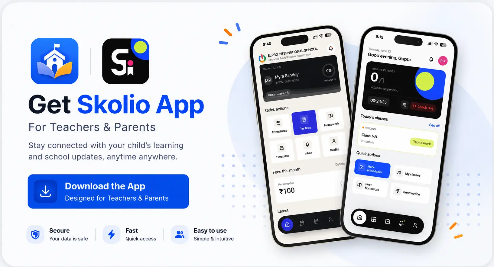 Get Skolio App - Download for Teacher & Parents
